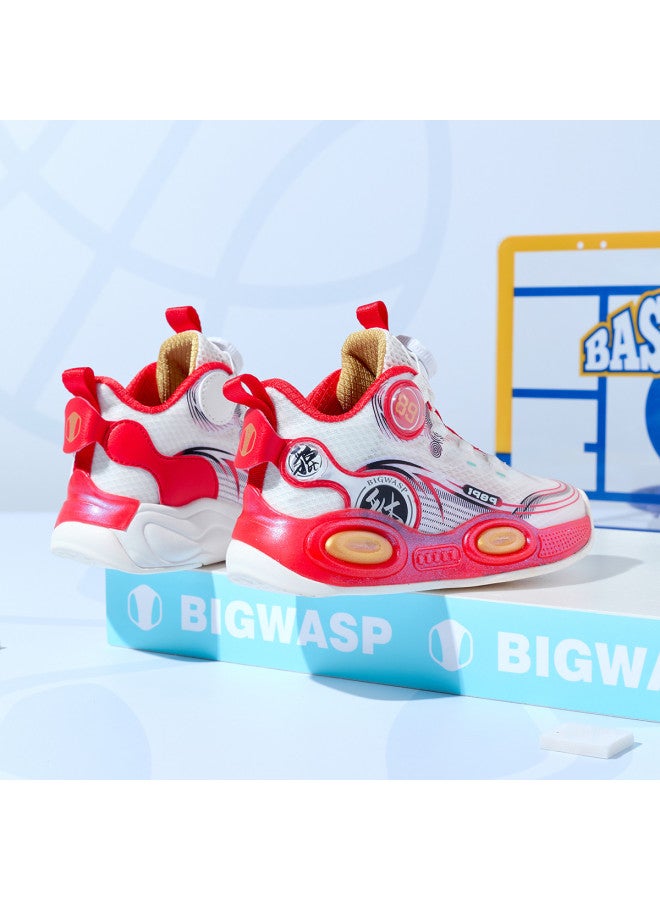 Bumblebee Boys' Basketball Shoes - Summer Breathable Mesh Sneakers For Kids, Comfortable Soft-soled Sports Shoes For Children, Casual Running Shoes For Big Kids - Image 4