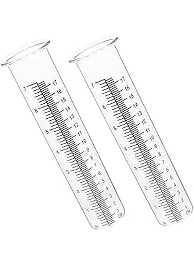2Pcs Replacement Rain Gauge Tubes 100mm Capacity for Garden Weather Station - Image 1