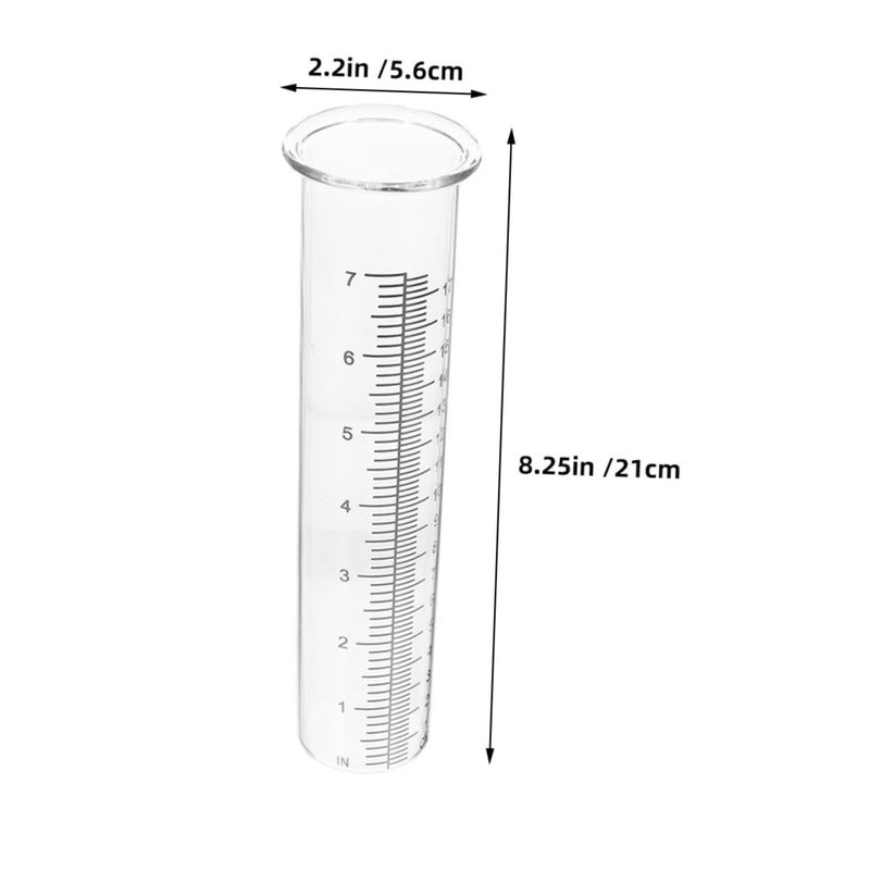 2Pcs Replacement Rain Gauge Tubes 100mm Capacity for Garden Weather Station - Image 3