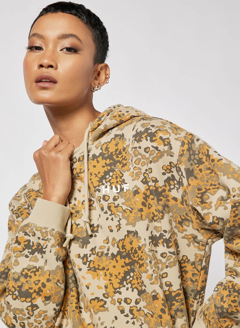 HUF Contra Camo Print Hoodie