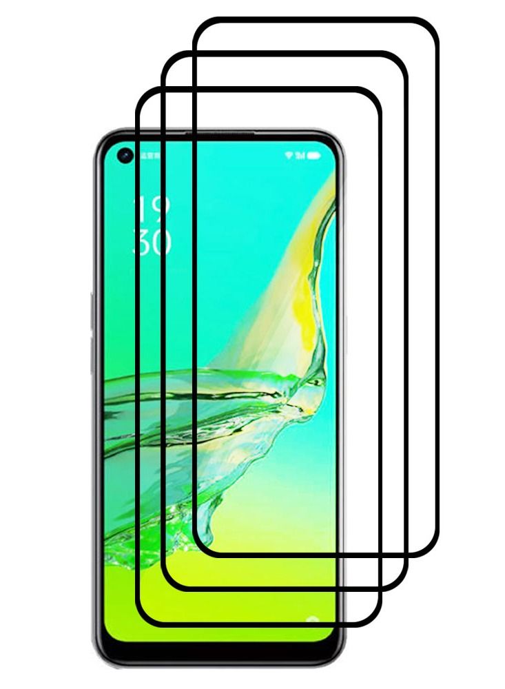 CATANES 3 Pack For Oppo A11s Screen Protector Tempered Glass Full Glue Back - Image 2
