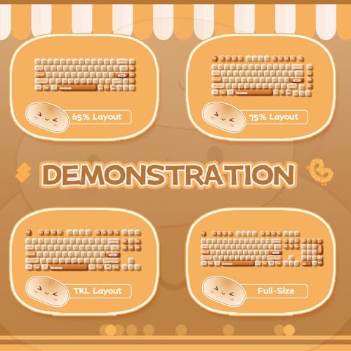 Akko PBT Keycaps Set, Bun Wonderland MOG Profile 138-Key Keycaps for Mechanical Keyboards - Image 3