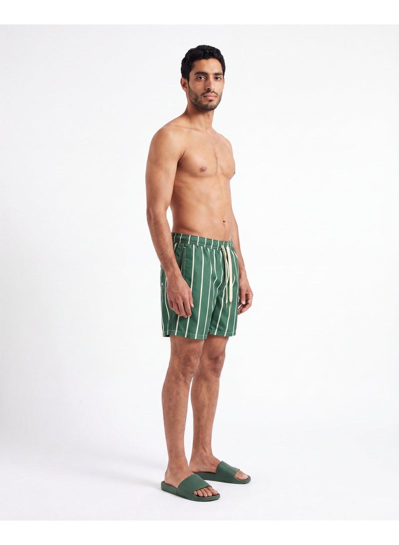 Men's Quick Dry Striped Swim Shorts - Image 3