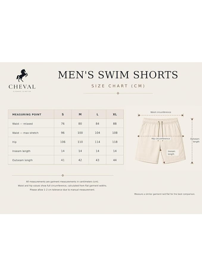 Men's Quick Dry Striped Swim Shorts - Image 5