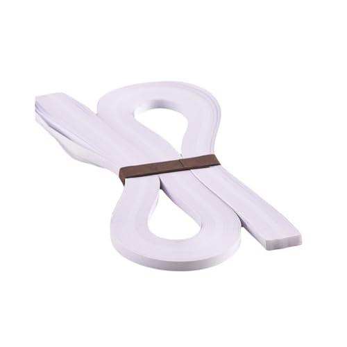ODETOJOY White Quilling Paper Strips 5mm Cream For Crafts Quilling Strip Filigee Quilling Set 120pcs, 54cm - Image 1