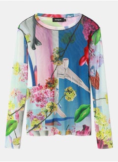 DESIGUAL Long-Sleeved T-Shirt With A Round Neck And Print Designed By M. Christian Lacroix

Fit: Regular
Print Designed By M. Christian Lacroix
Round Neck
Long Sleeve
Recycled Polyester  - Image 2