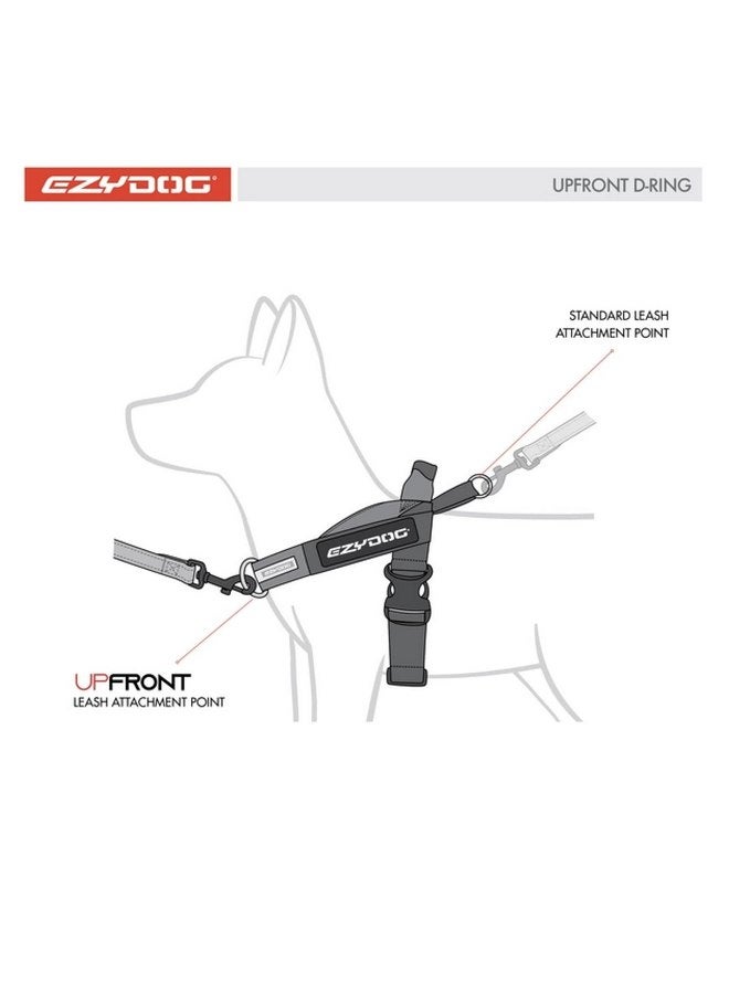 EzyDog Upfront D-Ring Front Attachment for Express and Convert Dog Harnesses (25 mm)