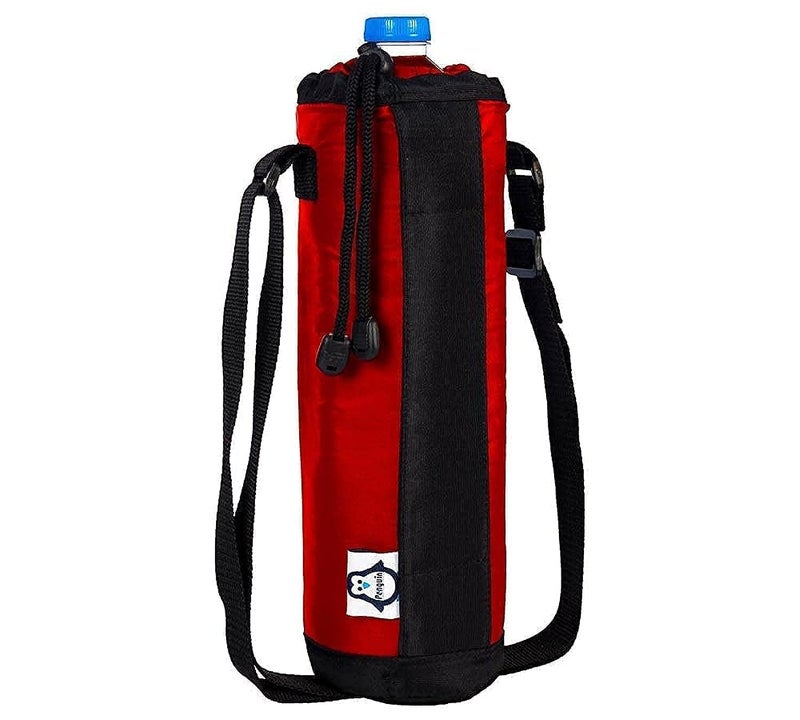Penguin Large Insulated Cooler Bag - 33 x 10 cm - Waterproof Thermal Lunch Picnic Travel - Red