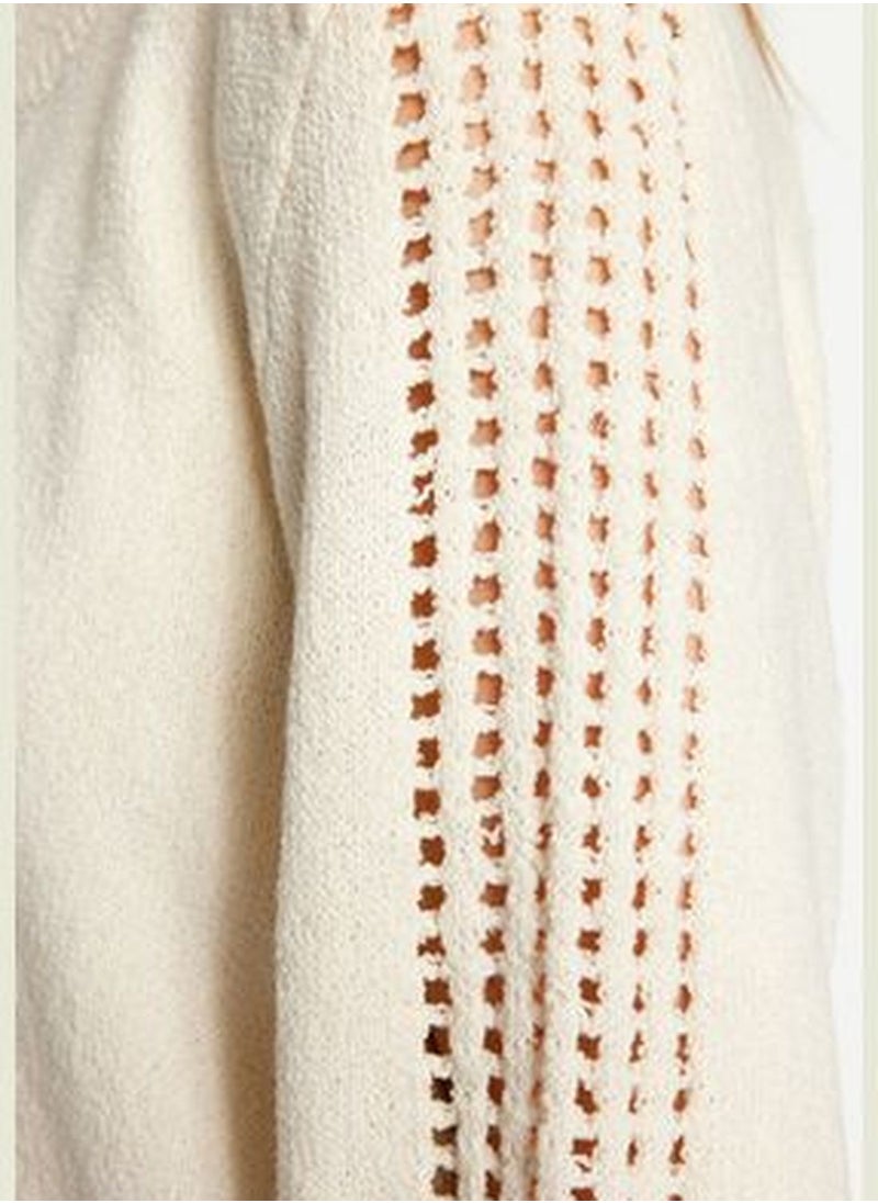 trendyol Stone Openwork/Perforated Knitwear Cardigan TWOAW24HI00438  - Image 5