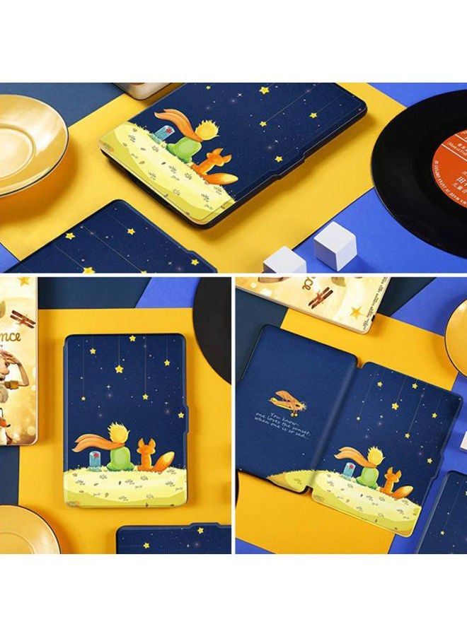 NIBEMINENT Plum Little Prince Printed Protective Folio Cover For Kindle Paperwhite Blue/Yellow/Brown  - Image 5