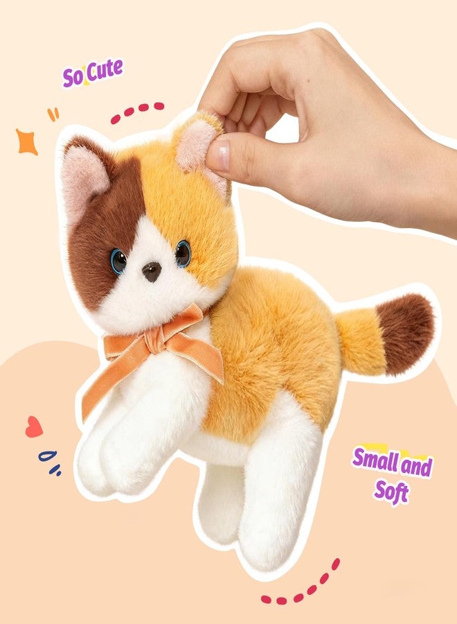 Ditucu Calico Cat Stuffed Animals Cute Soft Kitten Plush Doll Small Kitty Plushies Toys Gifts for Kids 6 inch - Image 4