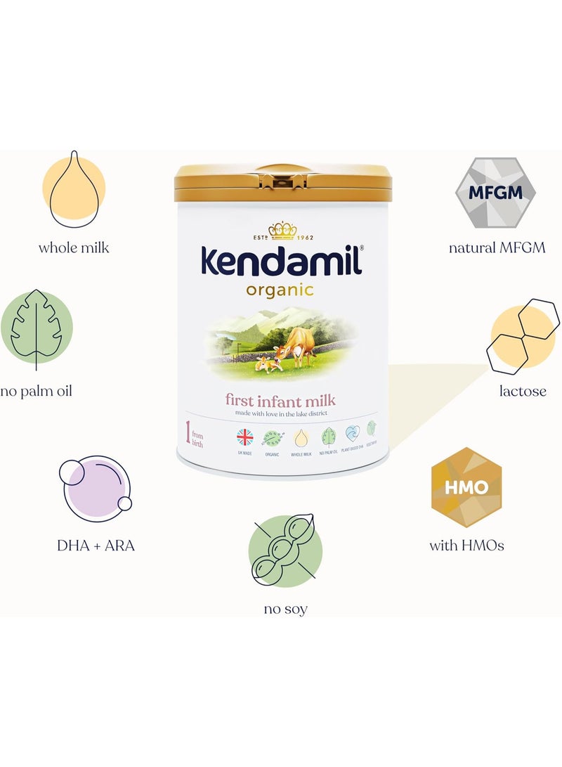 كينداميل حليب الأطفال العضوي المجفف للمرحلة الأولى 800 غرام - Image 2
