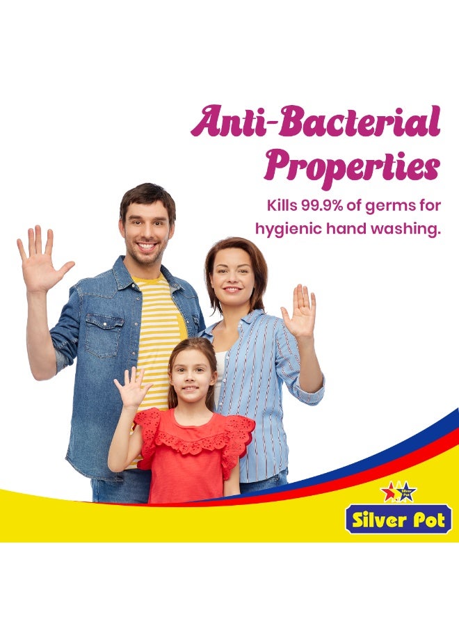 Silver Pot Fresh Rose Hand Wash Liquid Soap 20 Litres – (4 x 5 Litres) Gentle on Hands - Removes Oil, Grease & Odor - Germ Protection Hand Soap - Fresh Rose Fragrance - Image 5