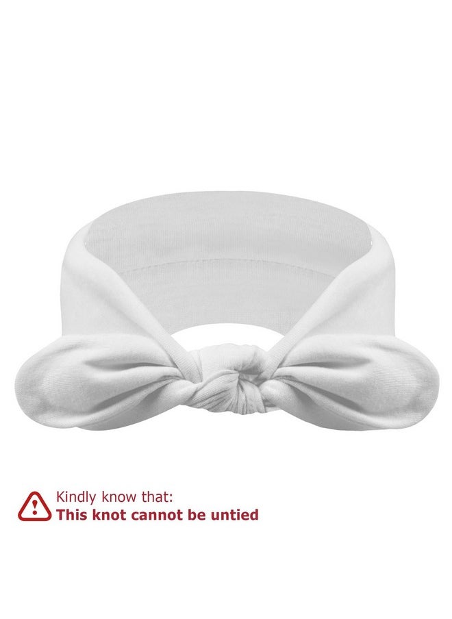 DRESHOW 4 Pack Headbands For Women Bow Knotted Hair Band Facial Cloth Rabbit Ears Running Sport Elastic Hair Wrap  - Image 2