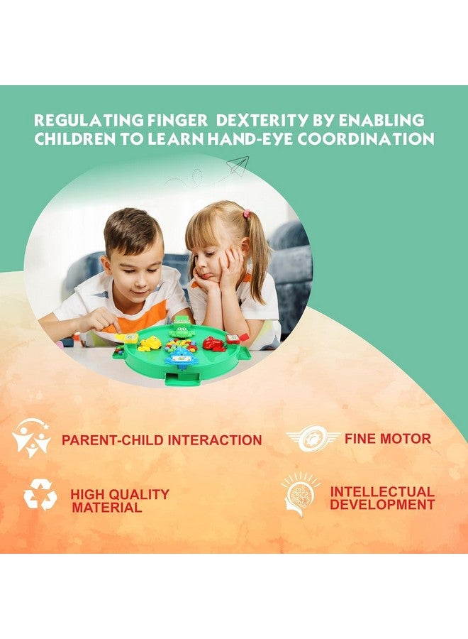 PRIME DEALS Hungry Frog Indoor Game for Kids| Eating Beans Feeding Family Board Game|Frog Toys for Kids Activity with 34 Beads |4 Player Fun Interactive Frog Eat Beans Game Multicolor - Image 2