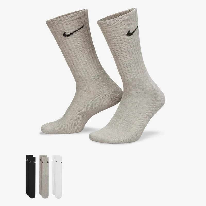 Nike Value Cotton Crew Socks (3 Pack)