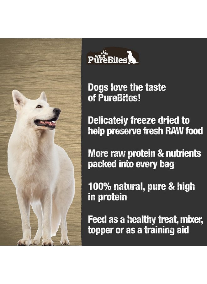 PUREBITES - PureBites Wild Bison Freeze Dried Dog Treats, 1 Ingredient, Made in USA, 2.1oz - Image 1