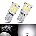 gunhunt Pack2 Car Wide Lights 3W Led Light Bulbs Aluminum Reading Lights License Plate Lights Instrument Lights Auto Bulb Replacements Universal for Most Cars Trucks SUVs White - Image 2