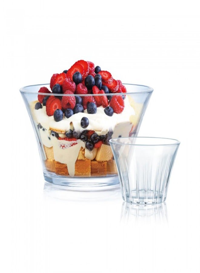 لومينارك طقم خشاف 7 قطع بولات الزجاج المزخرف بوله كبيرة مقاس 23 cl+ عدد 6 بوله صغيرة مقاس 10cl  صناعه اماراتي