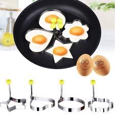 Magnusdeal Fried Egg Mold Ring Pancake Molds Stainless Steel Pancake Rings Set Kitchen Tool Different Shapes for Omelette Breakfast Sandwich - Image 2