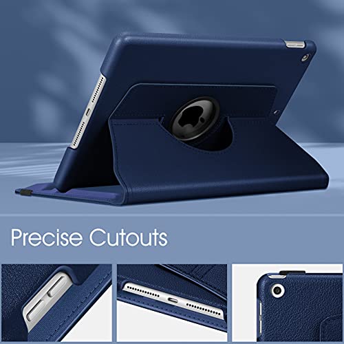 Fintie Rotating Case for iPad 9th Generation (2021) / 8th Generation (2020) / 7th Gen (2019) 10.2 Inch - 360 Degree Rotating Stand Cover with Pencil Holder, Auto Wake Sleep, Navy - Image 5