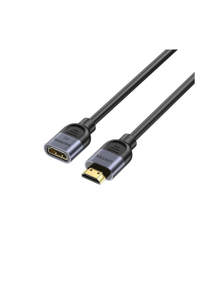 HDMI 2.1  Male to Female HDMI Extension Cable, HDMI2.1 8K 60Hz, HDMI Extender Male to Female Adapter Cable compatible with HD Television, TV Stick, Streaming media players, Blue-ray DVD player, Gaming Consoles, Satellite Box, AV receivers, TV Box, Boxee, Xbox360, Xbox One S, PS5, PS4, PS3, PSVR, Nintendo Wii U, Oculus Rift VR headset, windows 10 PC stick, wall-mounted TV, HDMI Selector Box, PC, etc - pzsku/Z08F1516D78150BD37E57Z/45/_/1740741543/149ddc85-a787-4436-a361-2f4e20a98bf0