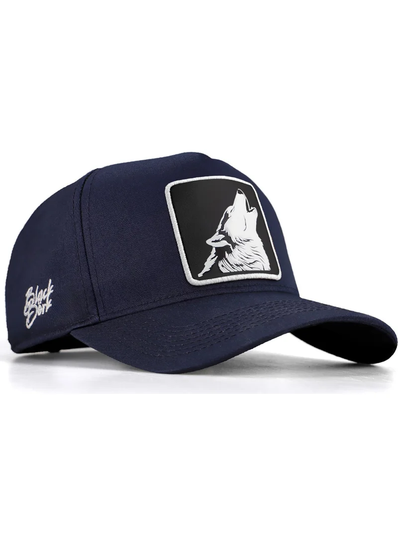 Black Börk V1 Baseball Kurt - Unisex Navy Blue Hat (Cap) with 3sk Code Logo