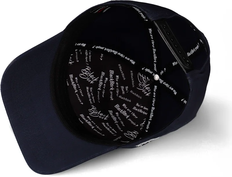 بلاك بورك V1 Baseball Kurt - Unisex Navy Blue Hat (Cap) with 3sk Code Logo