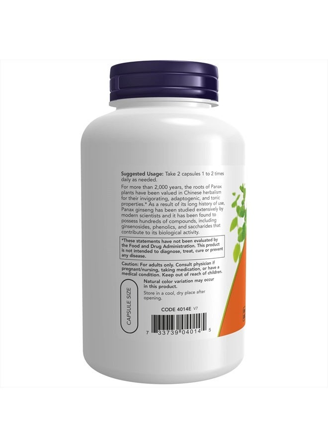 now Supplements, Panax Ginseng (Root) 500 mg, Adaptogenic Herb*, 250 Veg Capsules - Image 3