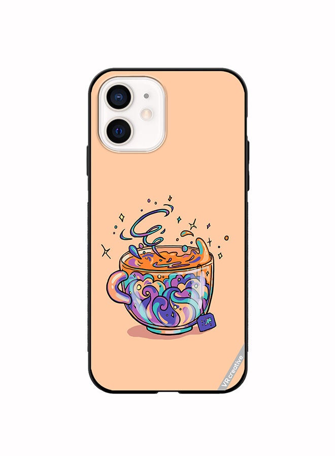 VR CREATIVE Protective Case Cover For Apple iPhone 12 mini Tea Design Multicolour - Image 1