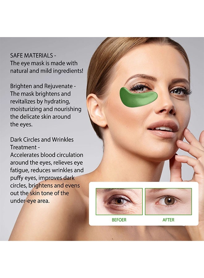 West&Month Seaweed Firming Eye Mask ,Lifts And Lightens Fine Lines Around The Eyes, And Moisturizes Dark Circles With Moisturizing Eye Mask，Suitable For Use Before Making Up ,30 Pairs - Image 5