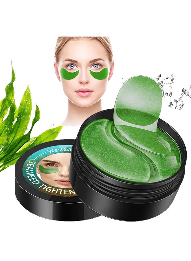 West&Month Seaweed Firming Eye Mask ,Lifts And Lightens Fine Lines Around The Eyes, And Moisturizes Dark Circles With Moisturizing Eye Mask，Suitable For Use Before Making Up ,30 Pairs - Image 1