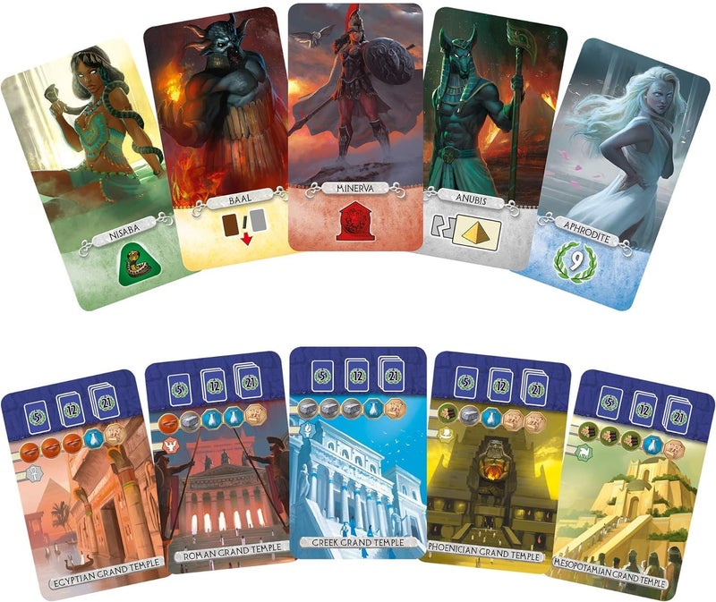 Asmodee 7 Wonders Duel Pantheon Board Game Expansion - Intense Two-Player Battles in The Ancient World, Strategy Game for Kids and Adults, Ages 10+, 2 Players, 30 Minute Playtime - Image 3