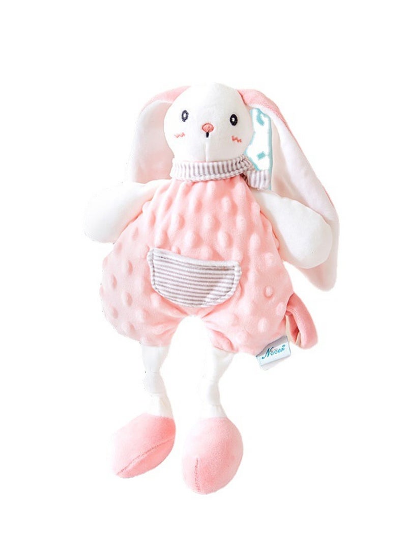 Rabbit Baby Cotton Sleeping Doll And Cloth Towel With Sensory Teether, Baby Toy Early Education Soothing Doll To Accompany The Baby To Sleep And Can Be Chewed In The Mouth - Image 1
