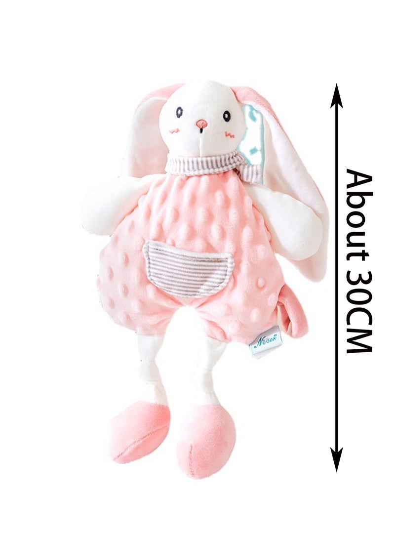 Rabbit Baby Cotton Sleeping Doll And Cloth Towel With Sensory Teether, Baby Toy Early Education Soothing Doll To Accompany The Baby To Sleep And Can Be Chewed In The Mouth - Image 2