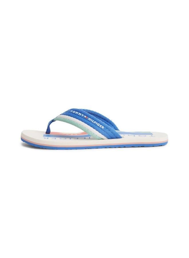 TOMMY HILFIGER Stripe Webbing Strap Flip-Flops - Image 5