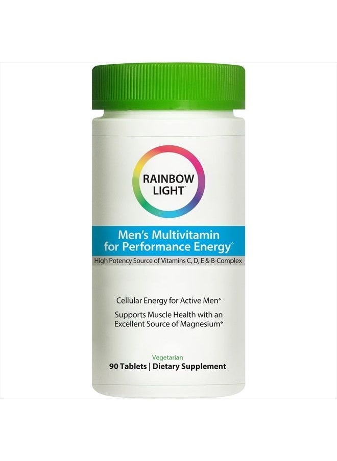 Rainbow Light Performance Energy for Men Multivitamin - Provides Antioxidant Protection, Supports Energy, Calcium Absorption, Tooth and Bone Health, Prostate and Sexual Health in Men - 90 Tablets  - Image 2