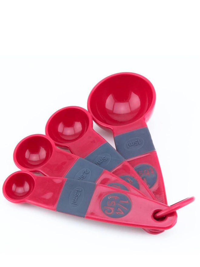Cuisine Art Red Plastic - Measuring Spoons - Image 1