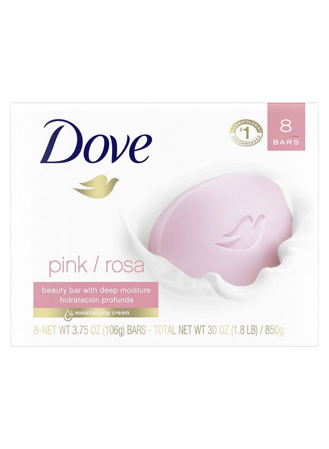 Dove Beauty Bar, Pink 4 oz, 8 Bar - Image 1