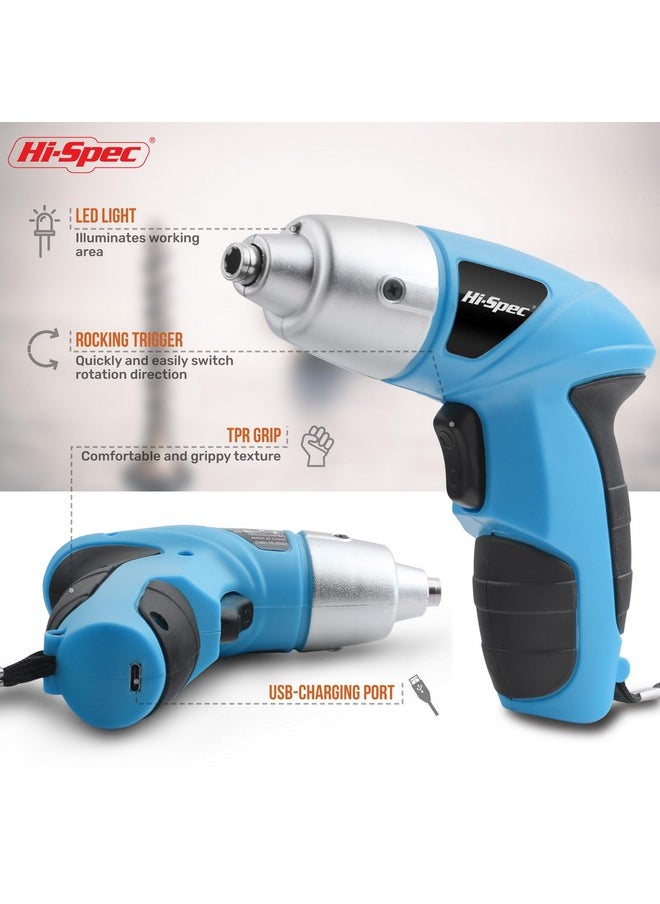 Hi-Spec 21-Piec Blue Tool Set with 3.6V USB Electric Power Screwdriver,Tool Kit for Home, DIY Essential Hand Tool Set Kit - pzsku/Z08F1B29A6642E4AD794FZ/45/_/1740982880/bb40067f-8d7b-44db-8d89-e748b6cf42c5