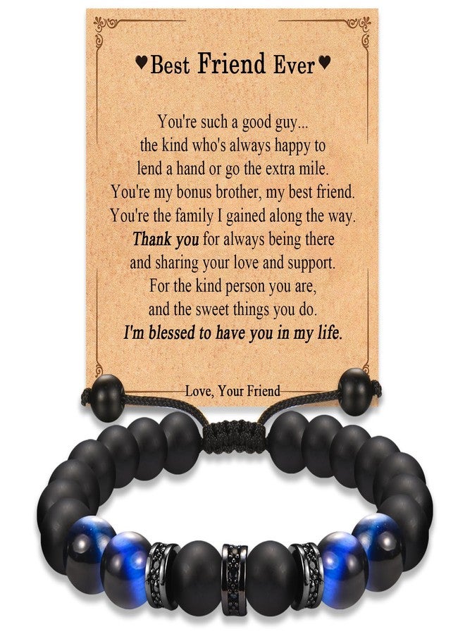 FIEEFX Best Friend Bracelet Gifts Ideas, Best Friend Birthday Christmas Easter Basket Stuffers Graduation Gifts for Male - Image 1