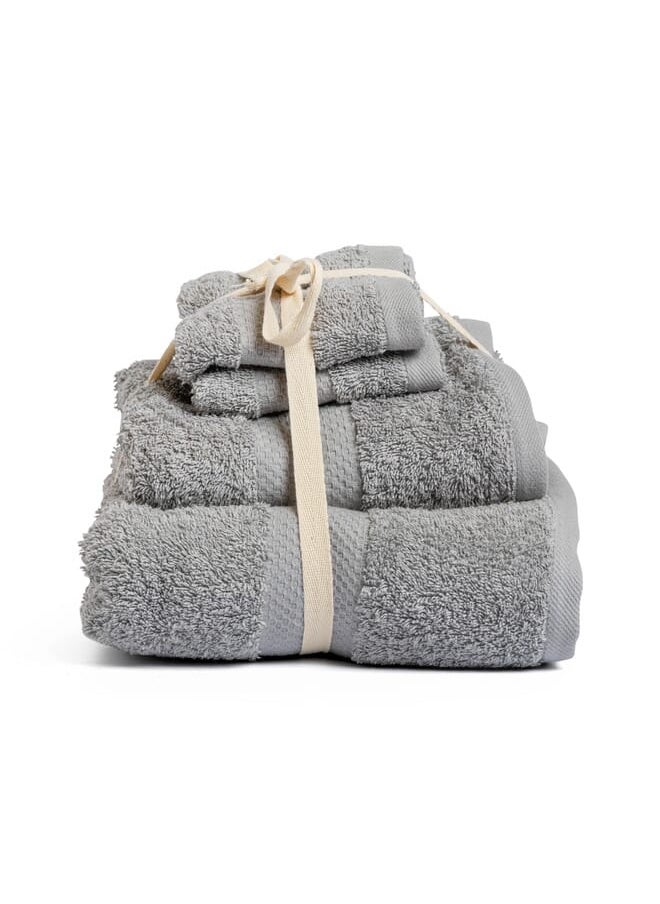 MEHALLA - Towels Set - Plain 4Piece - 100% Egyptian Cotton - Image 1