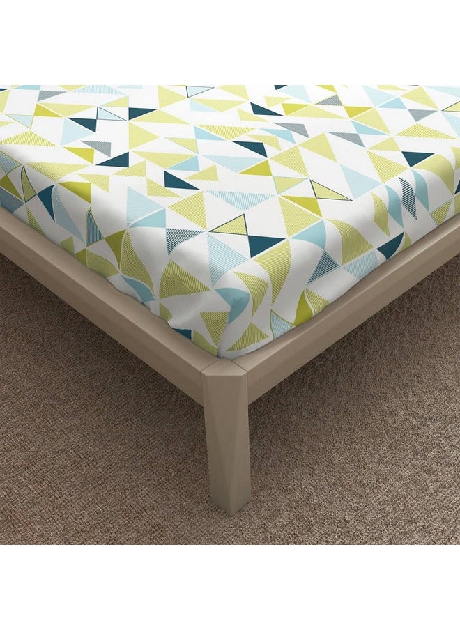 Wakefit - Wakefit Bedsheet for King Size, Bedsheet for Double Bed King Size, Elastic Bedsheets for King Size Bed, 144 TC 100% Cotton with 2 Pillow Covers (Elastic Fitted Sheet 78x72 : Maze) - Image 1