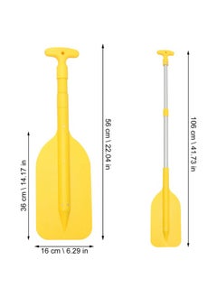 BESPORTBLE Sup Paddles Aluminum Alloy Telescopic Boat Oars For Summer Outdoor Water Canoe Kayak Surfing Paddle Supplies 54106Cm (Yellow)  - Image 2