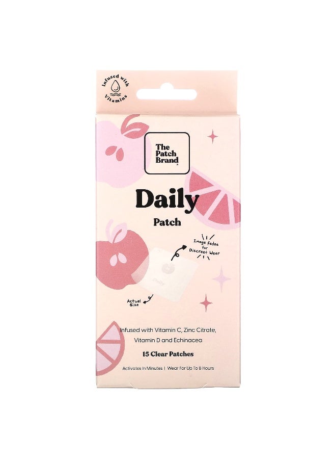 The Patch Brand The Patch Brand, Daily Patch, 15 Clear Patches  - Image 1