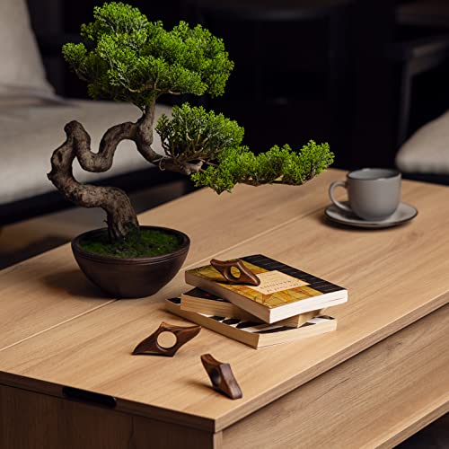 TILISMA Handmade Thumb Book Page Holder | Walnut Wood Reading Accessories | Book Gifts for Reading Lovers | Book Gadgets | Gifts for Avid Readers, Bookworms, Teachers | Medium - Image 5