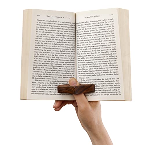 TILISMA Handmade Thumb Book Page Holder | Walnut Wood Reading Accessories | Book Gifts for Reading Lovers | Book Gadgets | Gifts for Avid Readers, Bookworms, Teachers | Medium - Image 2