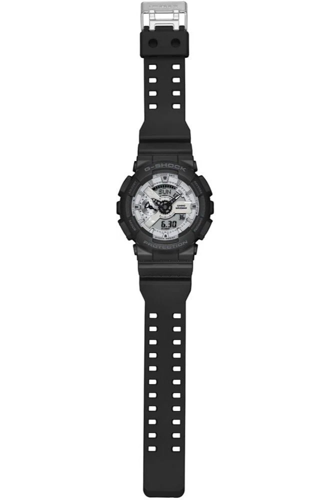 G-SHOCK Men's Watch Analog-Digital Black and Brilliant White - GA-110WD-1ADR - Image 2
