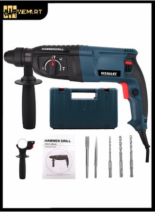Blue Electric Hammer Drill