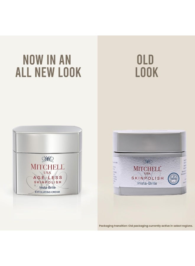 Mitchell USA Skin Polish Exfoliating Cream For Brightening Skin | Dead Skin Removal, Restores radiance & Activates Natural Luminosity | Lotus Seed Extract | For Women & Men | For All Skin Type | 50gm. - Image 3